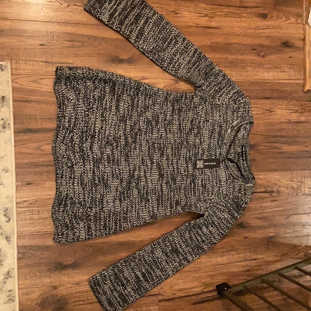 cable and gauge sweater